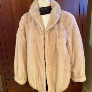 Cream Fur Coat size large